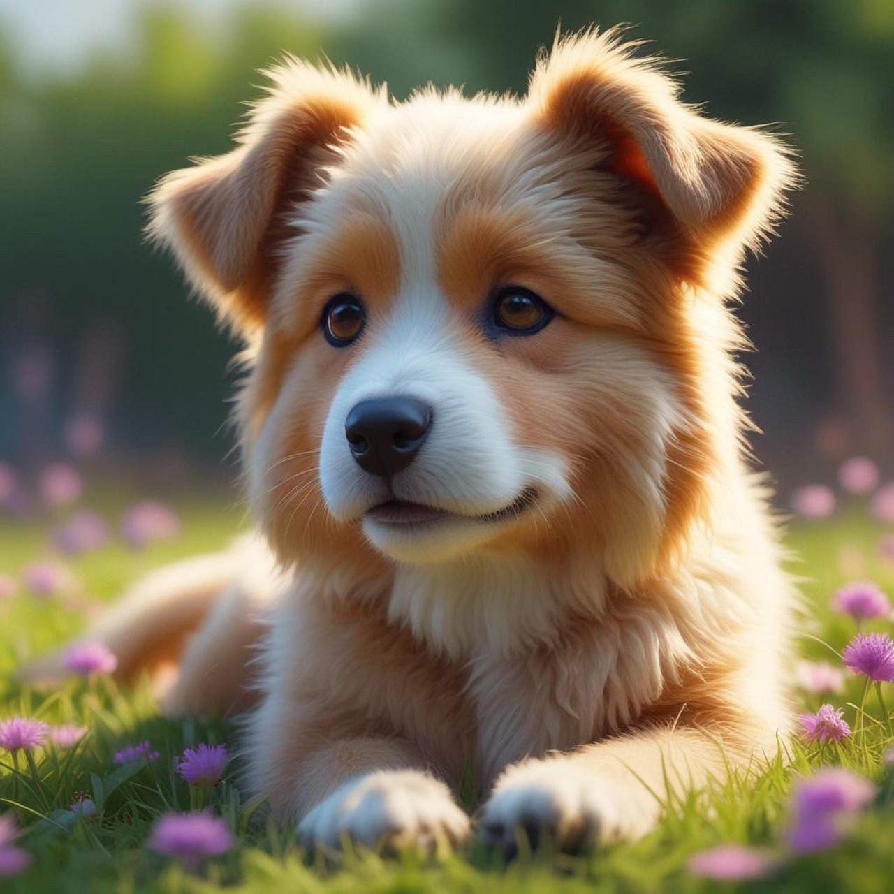 Free ai generated dog pet illustration
