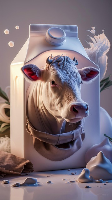 Free cow milk dairy illustration