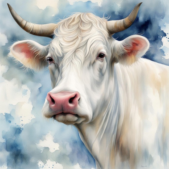 Free cow cattle calf illustration