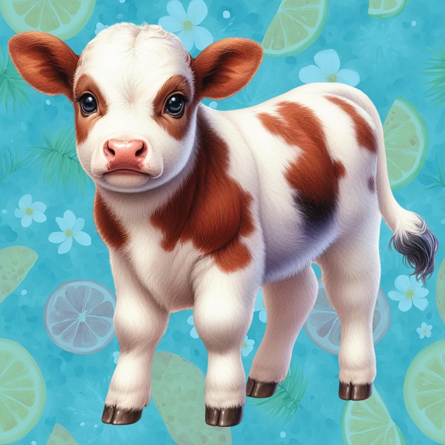 Free calf baby calf cow calf illustration