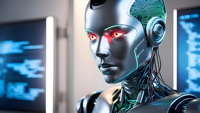 Free ai generated robot android illustration