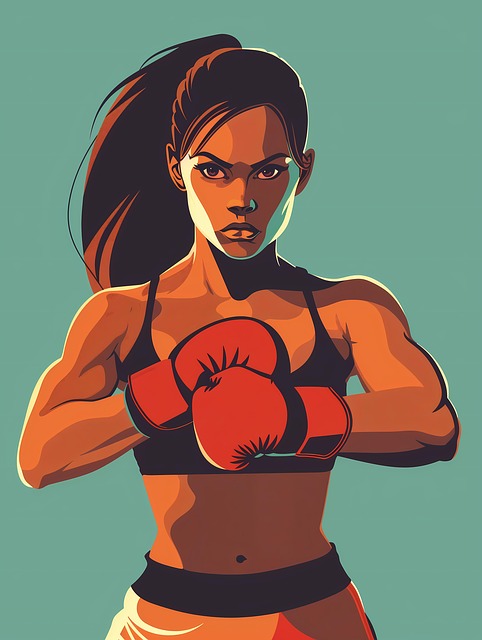 Ai Generiert, Frau, Boxer, Handschuhe