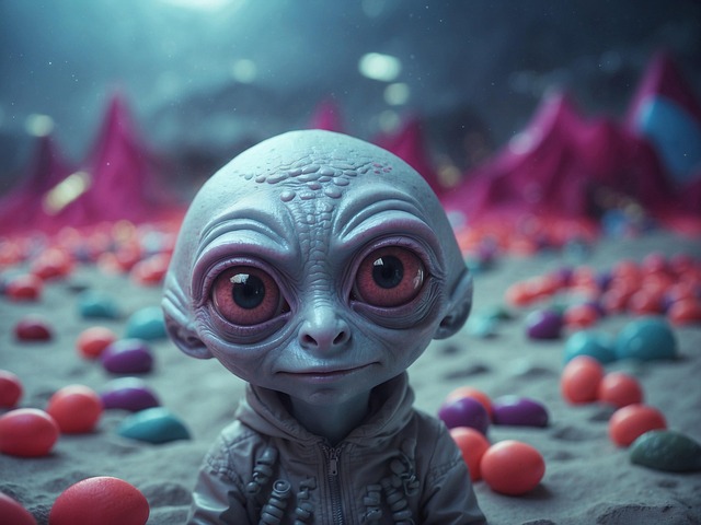 Free ai generated alien fantasy illustration