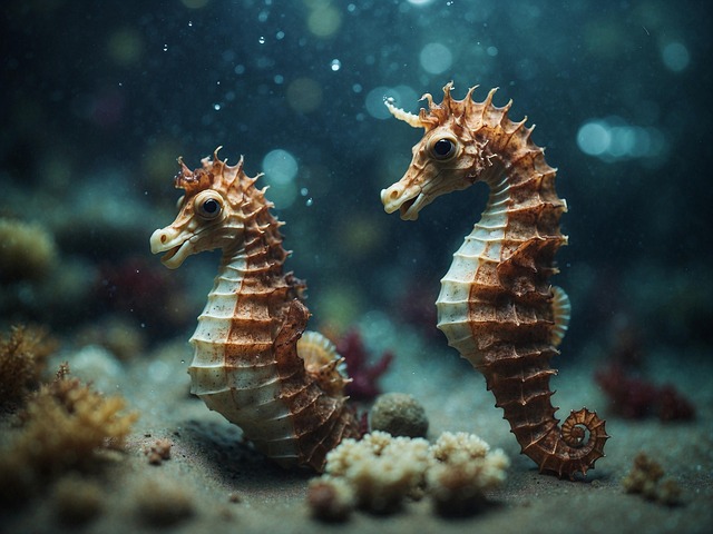 Free ai generated seahorse fish illustration