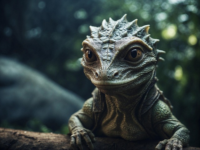 Free ai generated lizard creature illustration