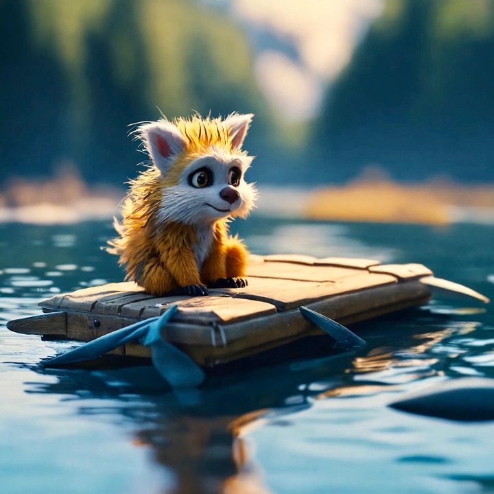 Download Creature, River, Raft. Royalty-Free Stock Illustration Image ...