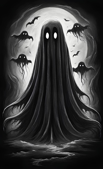 Free ai generated ghost shadow illustration