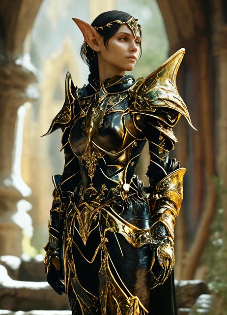 Download free HD stock image of Ai Generated Elf Free ai generated elf warrior illustration