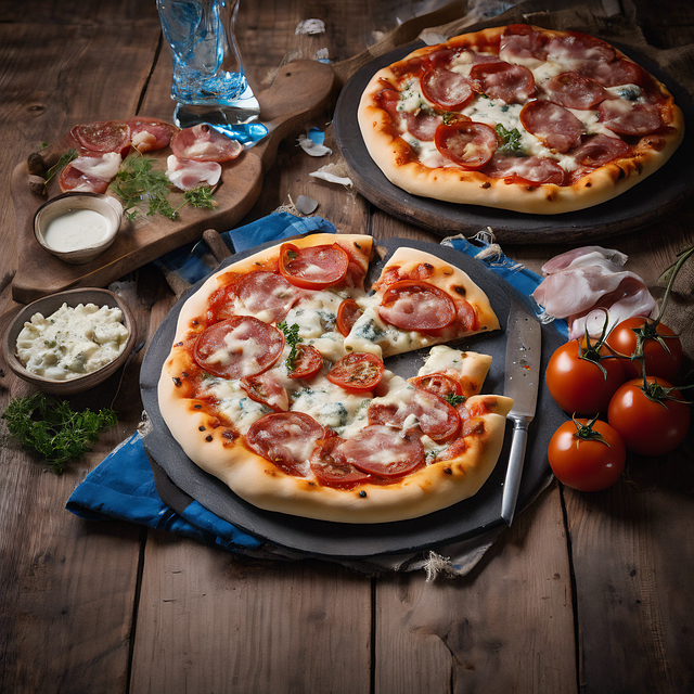 Download free HD stock image of Ai Generated Pizza Free ai generated pizza food illustration
