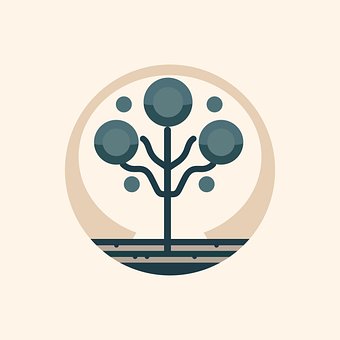 Hus, Træ, Ikon, Fladt Design, Natur