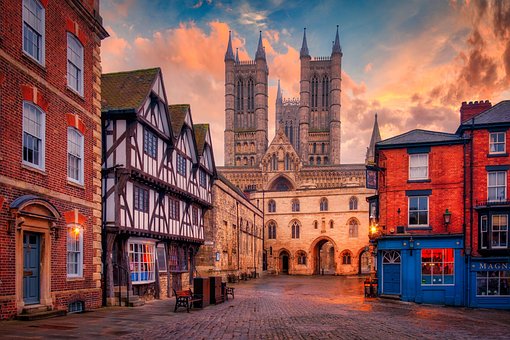 Lincoln Marktplatz Und Kathedrale