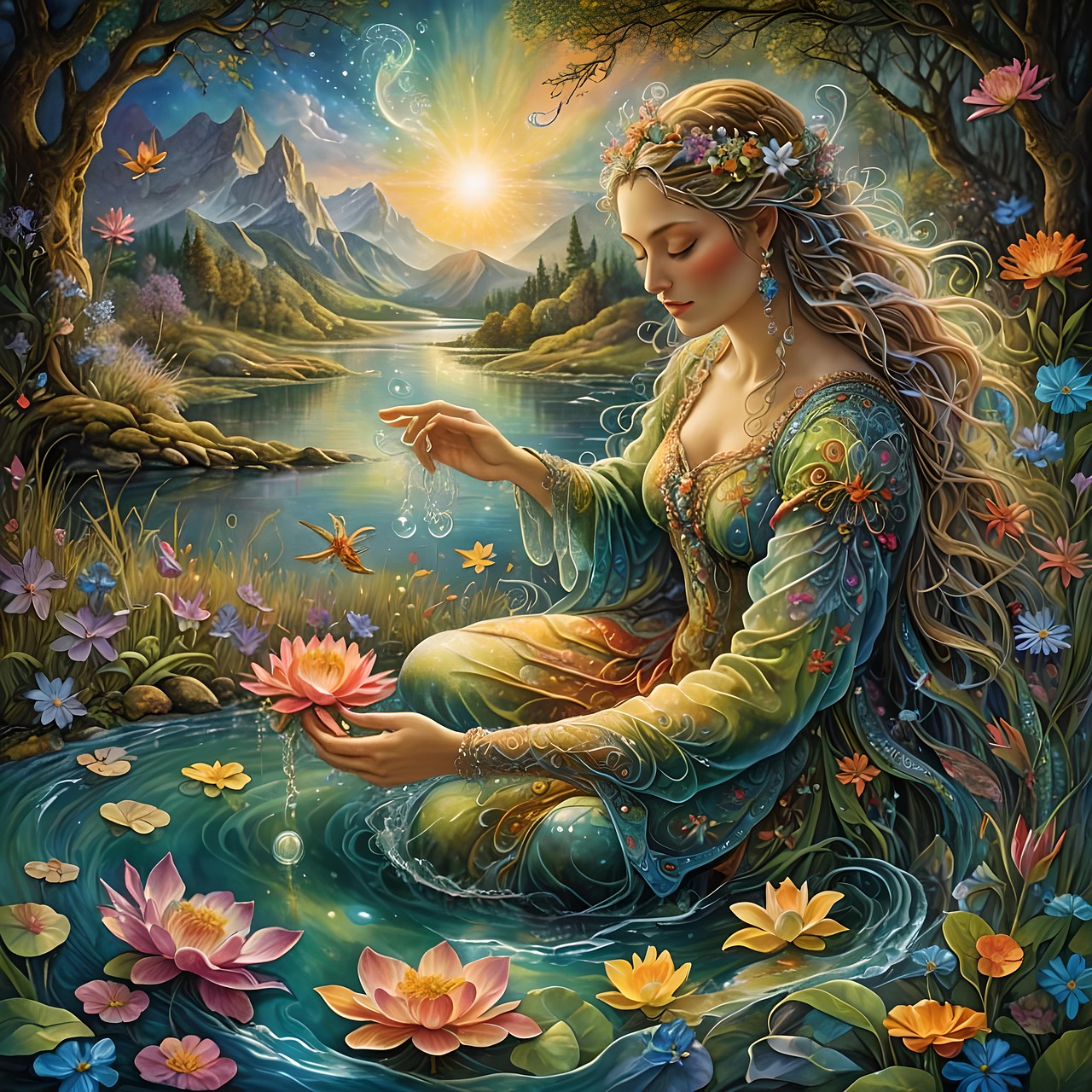Download Cleanse, Water, Waterlily. Royalty-Free Stock Illustration ...