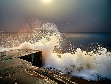 Ai, Ondas, Ondas Fortes, Oceano