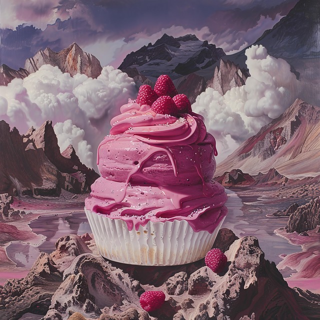 Free ai generated cupcake dessert illustration