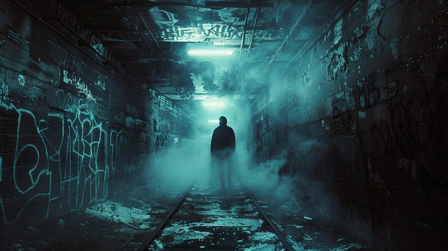 Free ai generated man dark illustration