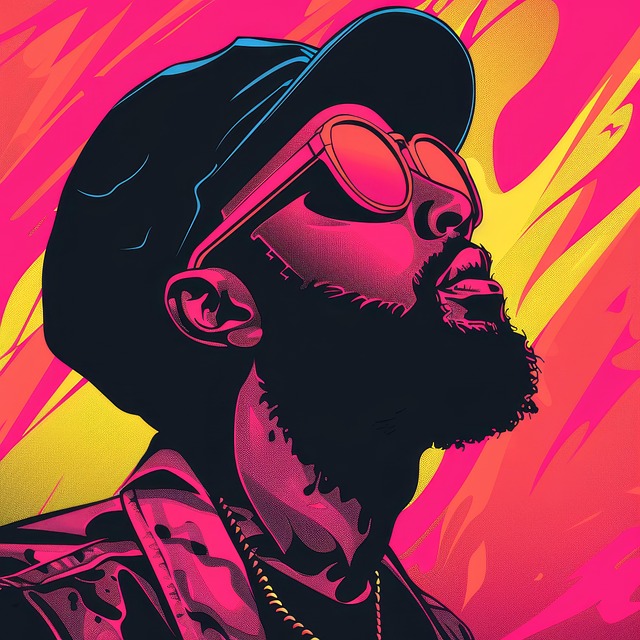 Free men sunglasses beard illustration