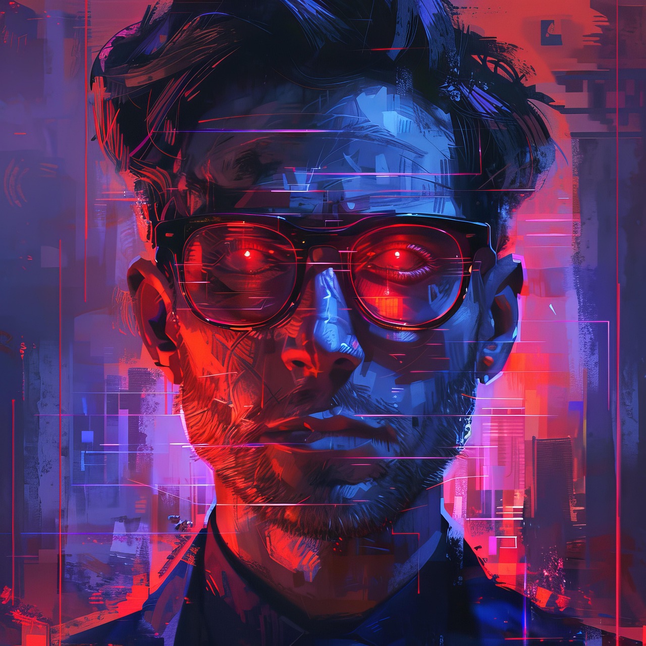 download-ai-generated-man-cyborg-royalty-free-stock-illustration