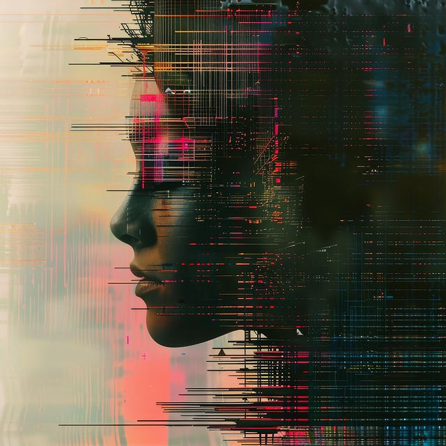 Free ai generated woman data illustration