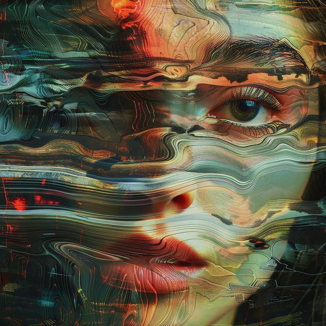 Free ai generated woman face illustration