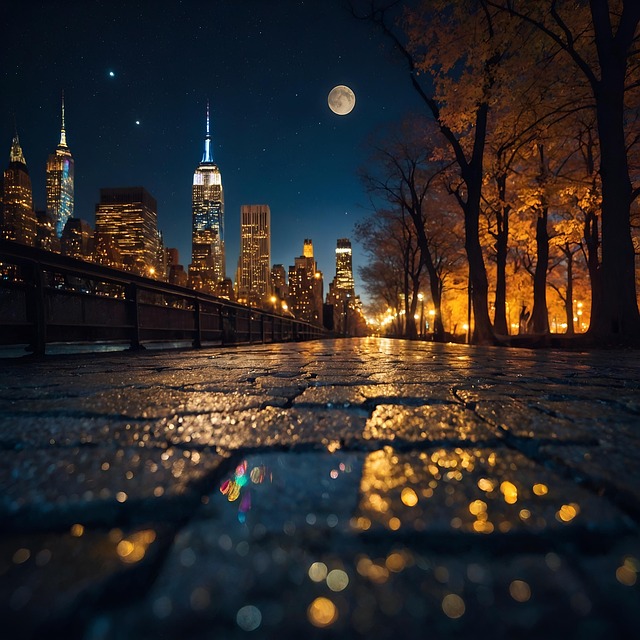 Free ai generated city nature illustration