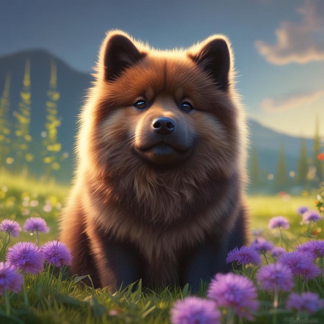 Free ai generated dog puppy illustration