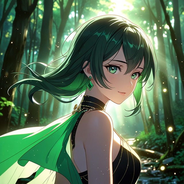 Free ai generated woman jewel illustration