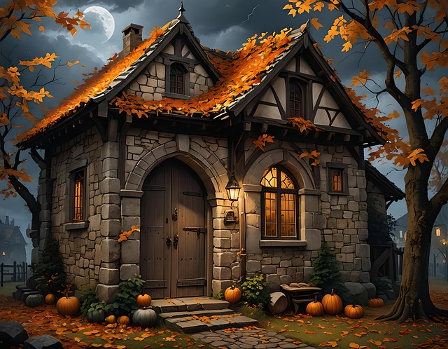 Free ai generated house cottage illustration