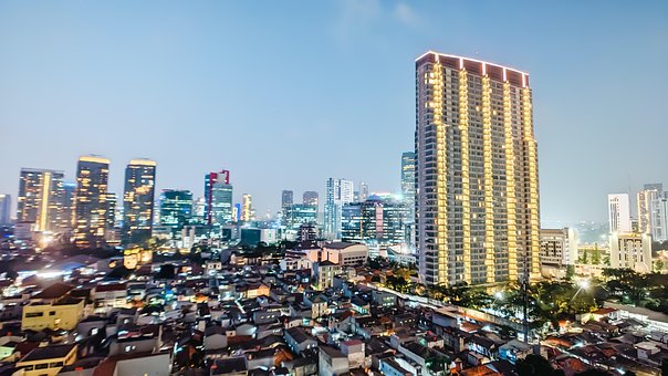 Nat, Bygning, By, Skyline, Arkitektur