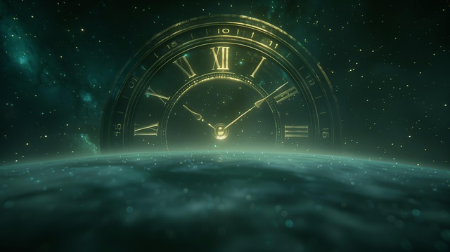 Free ai generated clock space illustration