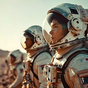 Free Ai Generated Astronauts illustration and picture