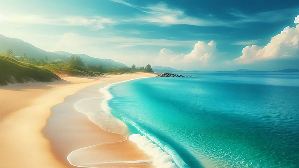 Strand, Ocean, Hav, Bølger, Sand, Sol