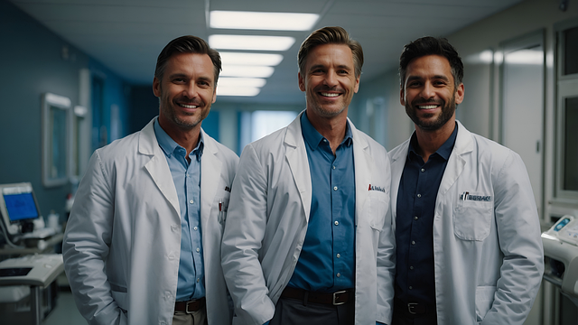 Download free HD stock image of Ai Generated Doctors Free ai generated doctors men illustration
