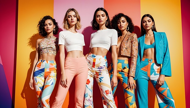 Free ai generated women fashion illustration