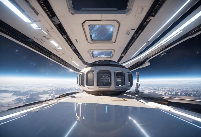 Free station spaceship space station illustration