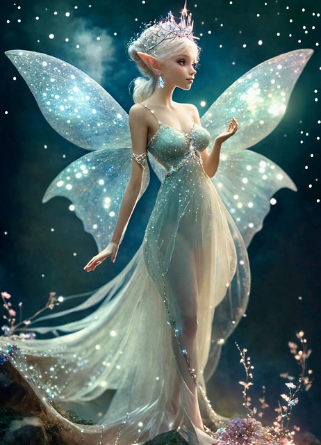 Download free HD stock image of Ai Generated Fairy Free ai generated fairy princess illustration