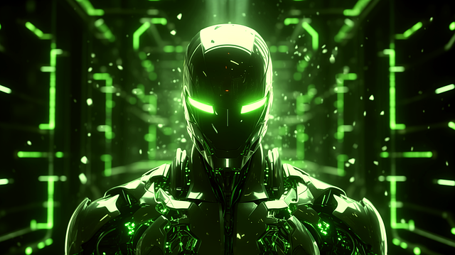 Free ai generated cyber robot illustration