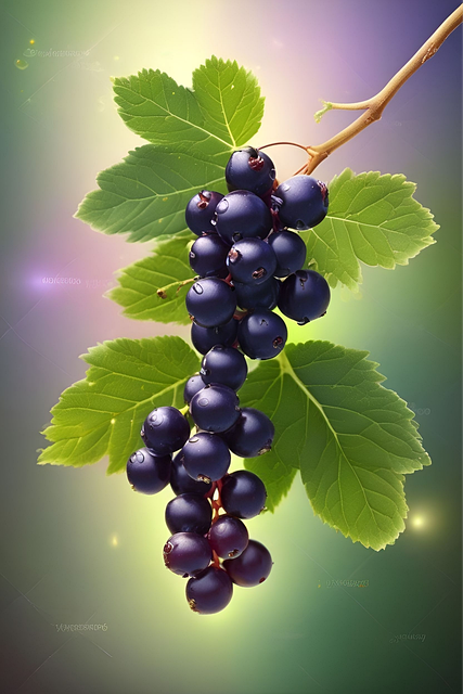 Free ai generated currant fruit illustration