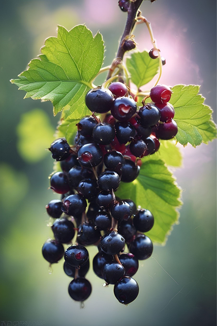 Free ai generated currant fruit illustration