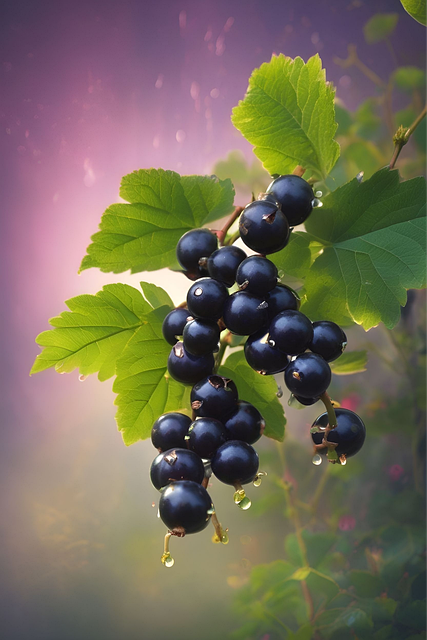 Free ai generated currant fruit illustration