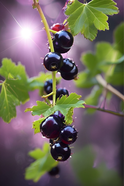 Free ai generated currant fruit illustration