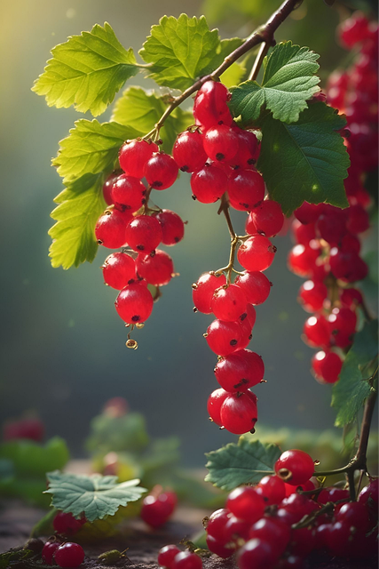 Free ai generated currant fruit illustration