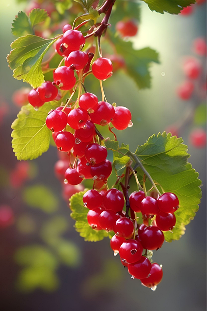 Free ai generated currant fruit illustration