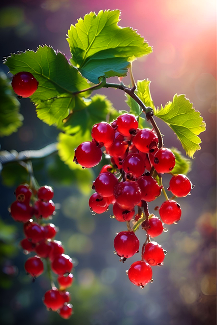 Free ai generated currant fruit illustration
