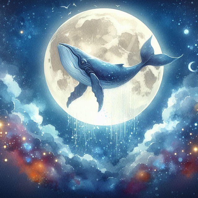 Free ai generated whale sea illustration