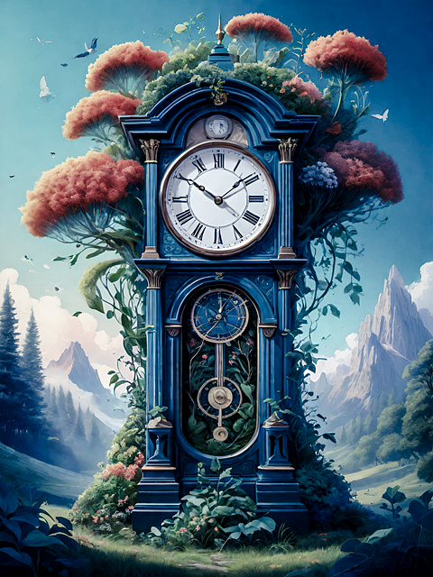 Free Ai Generated Clock illustration and picture