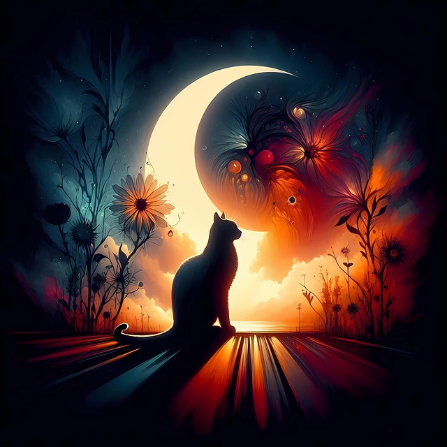 Ai Generiert, Katze, Katzen, Blumen