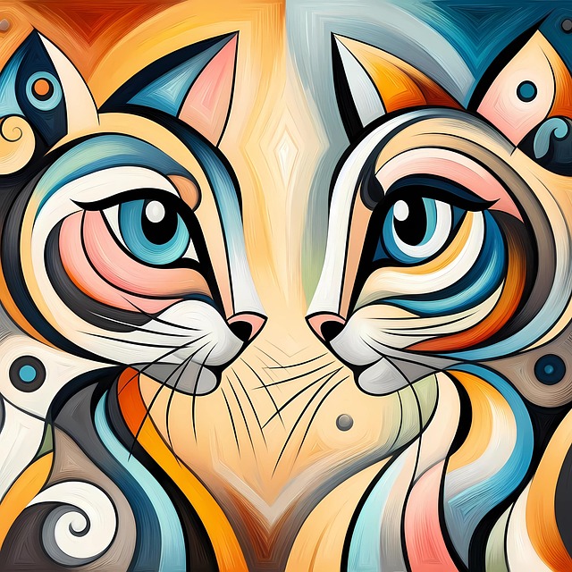 Free ai generated cats felines illustration
