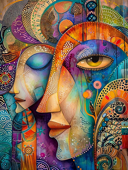 Arte Abstracto Rostros Humanos - Imagen gratis en Pixabay