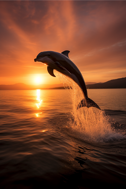 Delfin, Ozean, Meer, Säugetier, Flipper