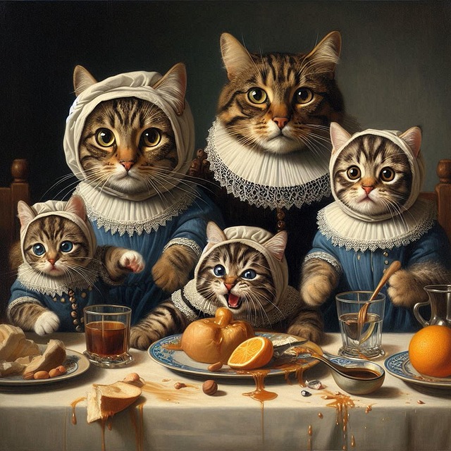 Download free HD stock image of Cat Family Free cat family nature illustration